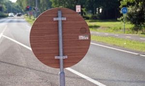 Bamboe Verkeersbord
