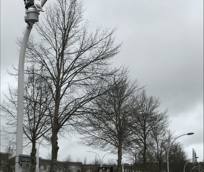 Weerstations aan lantaarnpalen wapenen Zwolse wijk Stadshagen tegen extreem weer
