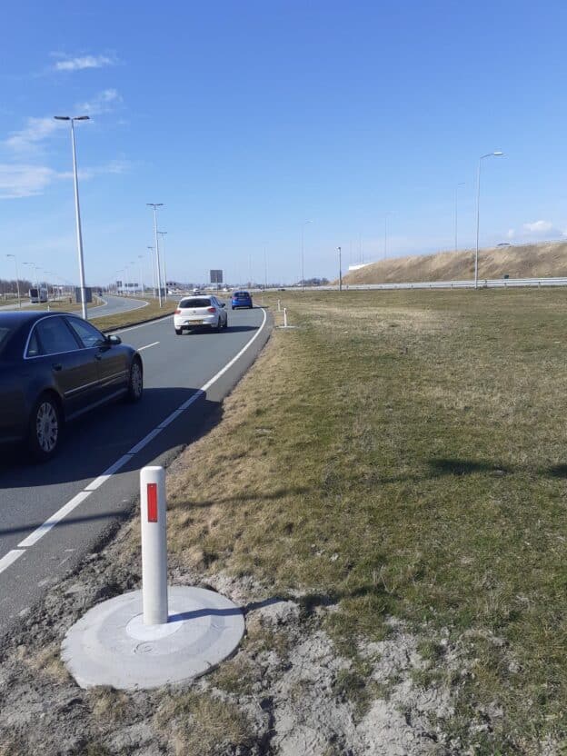 Betonnen maaischild Eco2Shield haalt bosmaaiers uit de berm